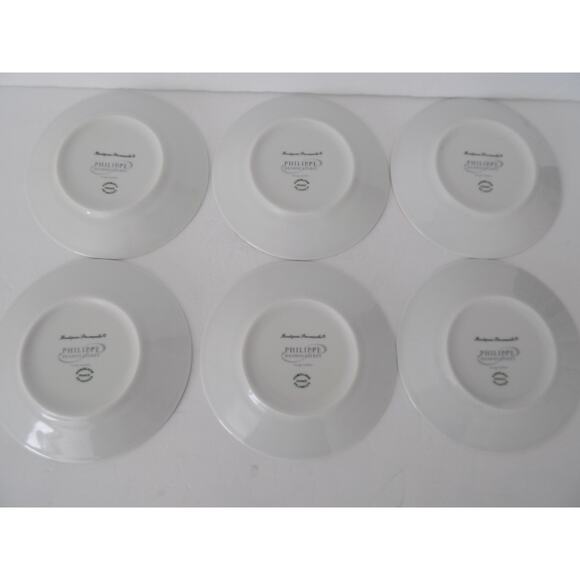 Lalique Phillippe Deshoulieres cocktail plates Boutiques Provencales set of 6 - Picture 3 of 5